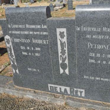 REY Christiaan Joubert, de la 1892-1957 &amp; Petronella 1894-1980