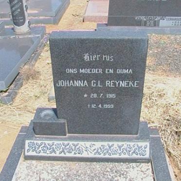REYNEKE Johanna G.L. 1915-1999