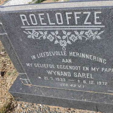 ROELOFFZE Wynand Sarel 1933-1972