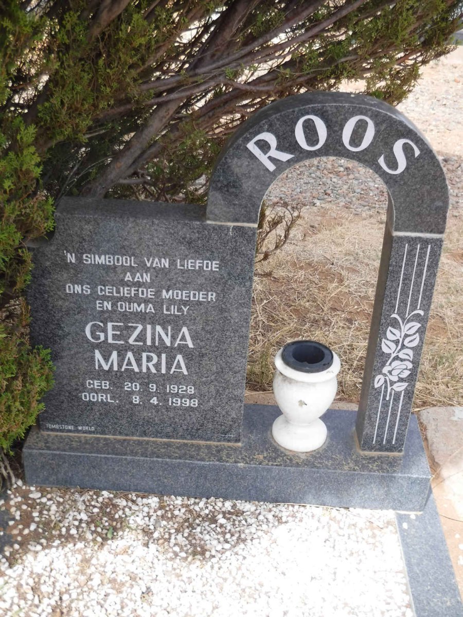 ROOS Gezina Maria 1928-1998