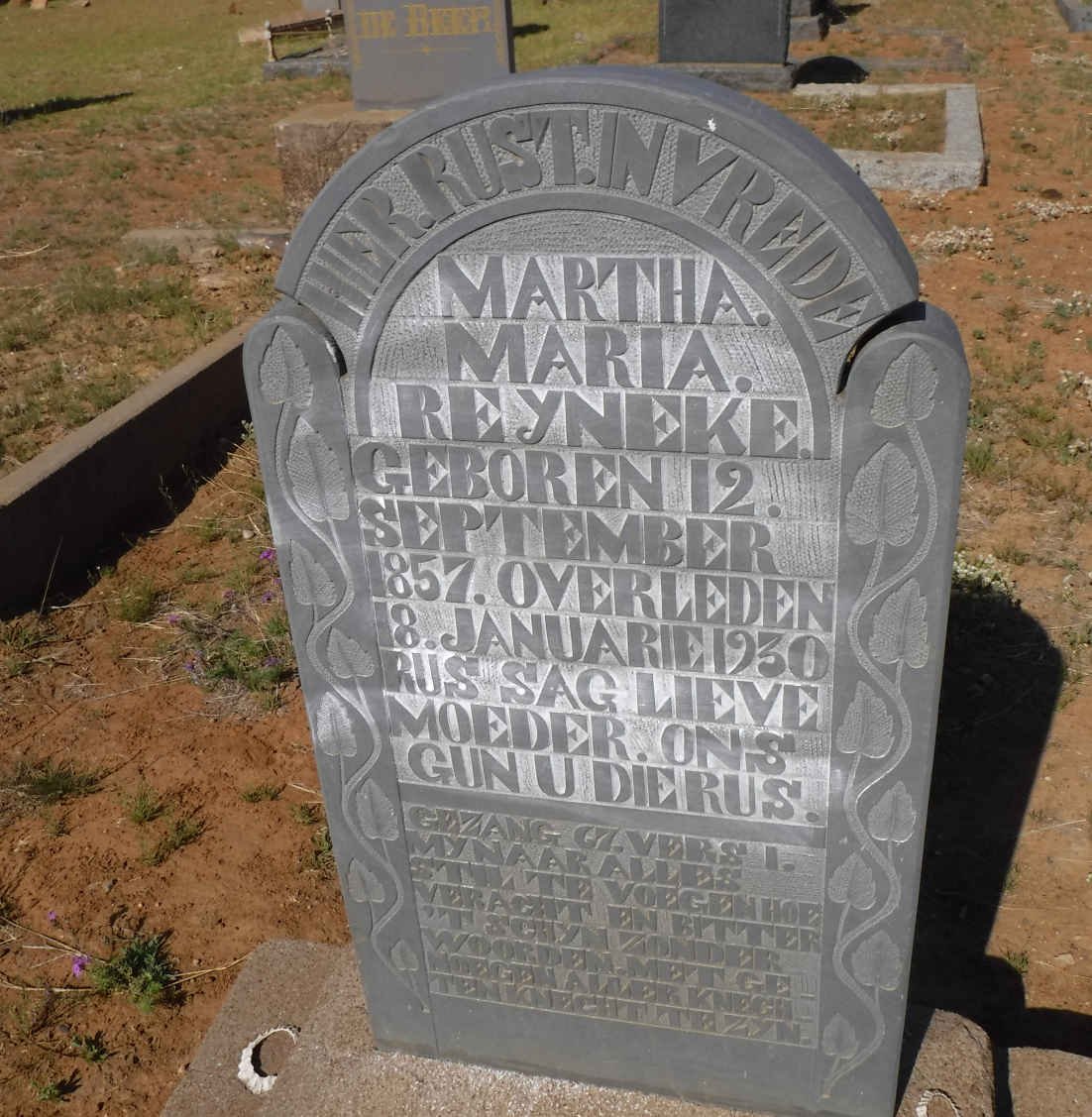 REYNEKE Martha Maria 1857-1930