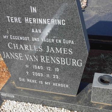 RENSBURG Charles James, Janse van 1940-2003