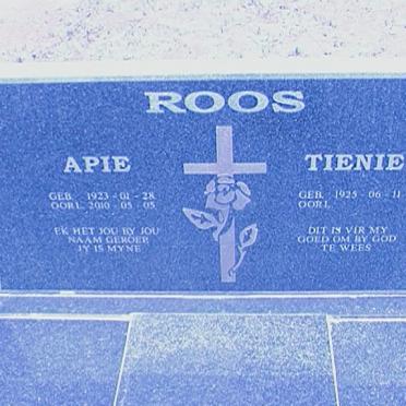 ROOS Apie 1923-2010 &amp; Tienie 1925-