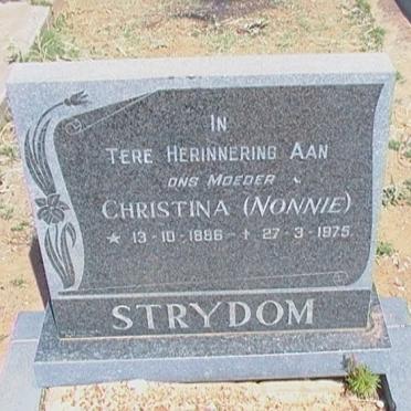 STRYDOM Christina 1886-1975