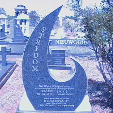 STRYDOM D.J. Sarel 1912-2002 &amp; Susanna P. ROUSSEAU 1920-2005