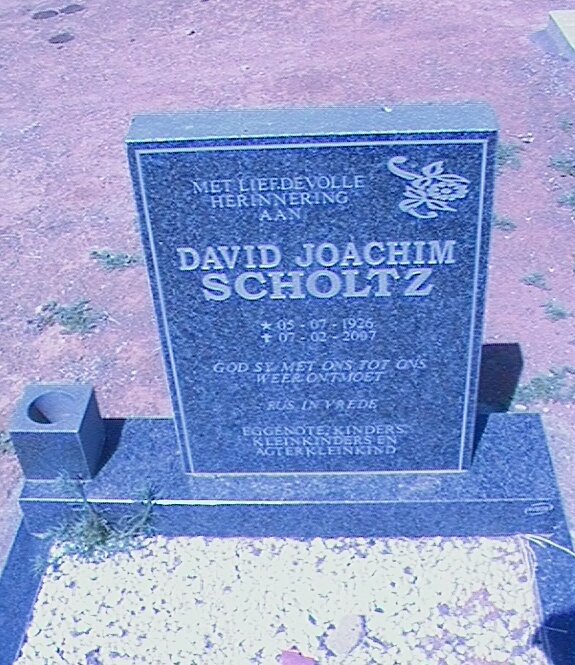 SCHOLTZ David Joachim 1926-2007