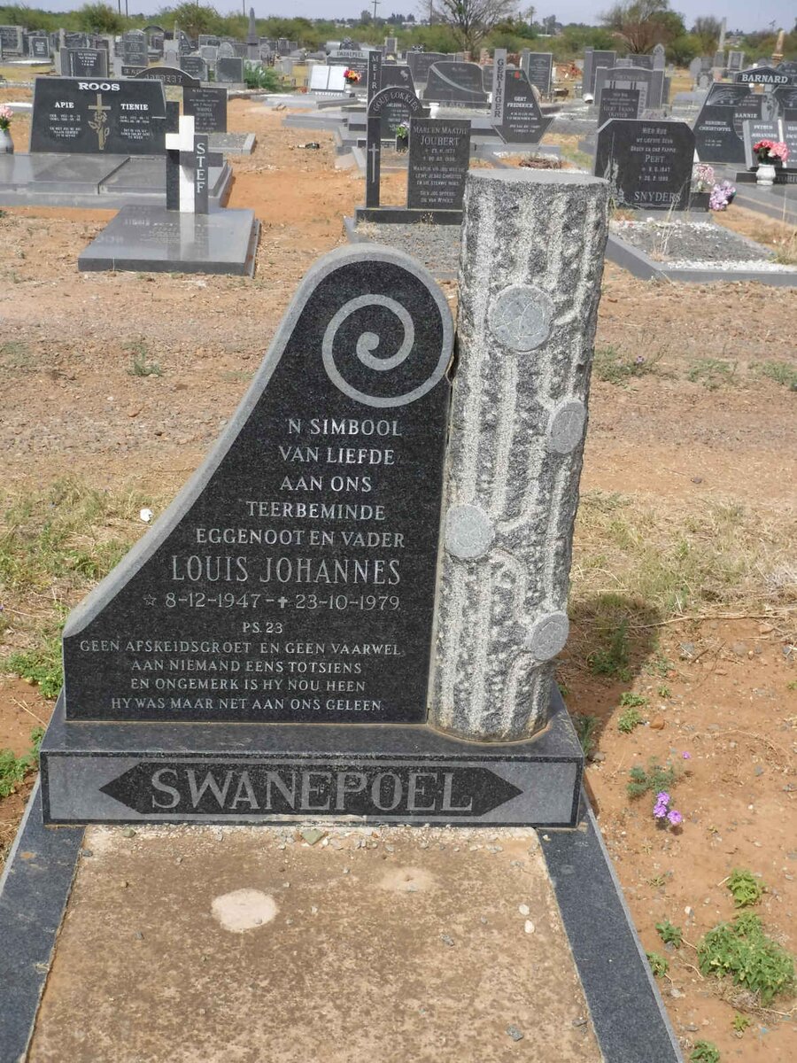 SWANEPOEL Louis Johannes 1947-1979