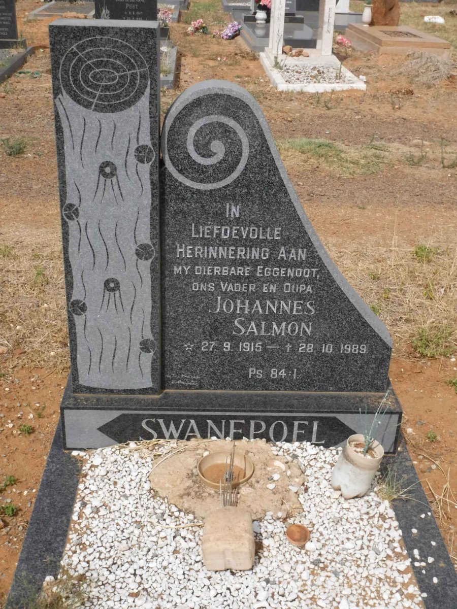 SWANEPOEL Johannes Salmon 1915-1989