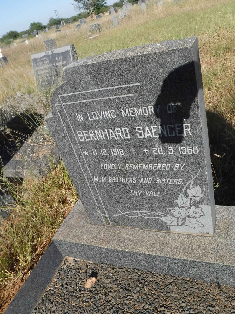 SAENGER Bernhard 1918-1966