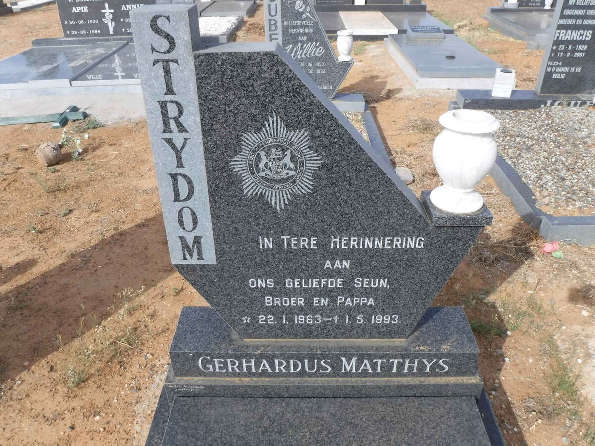 STRYDOM Gerhardus Matthys 1963-1993