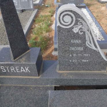 STREAK Milton Alfred 1902-1978 &amp; Anna Jacoba 1903-1984