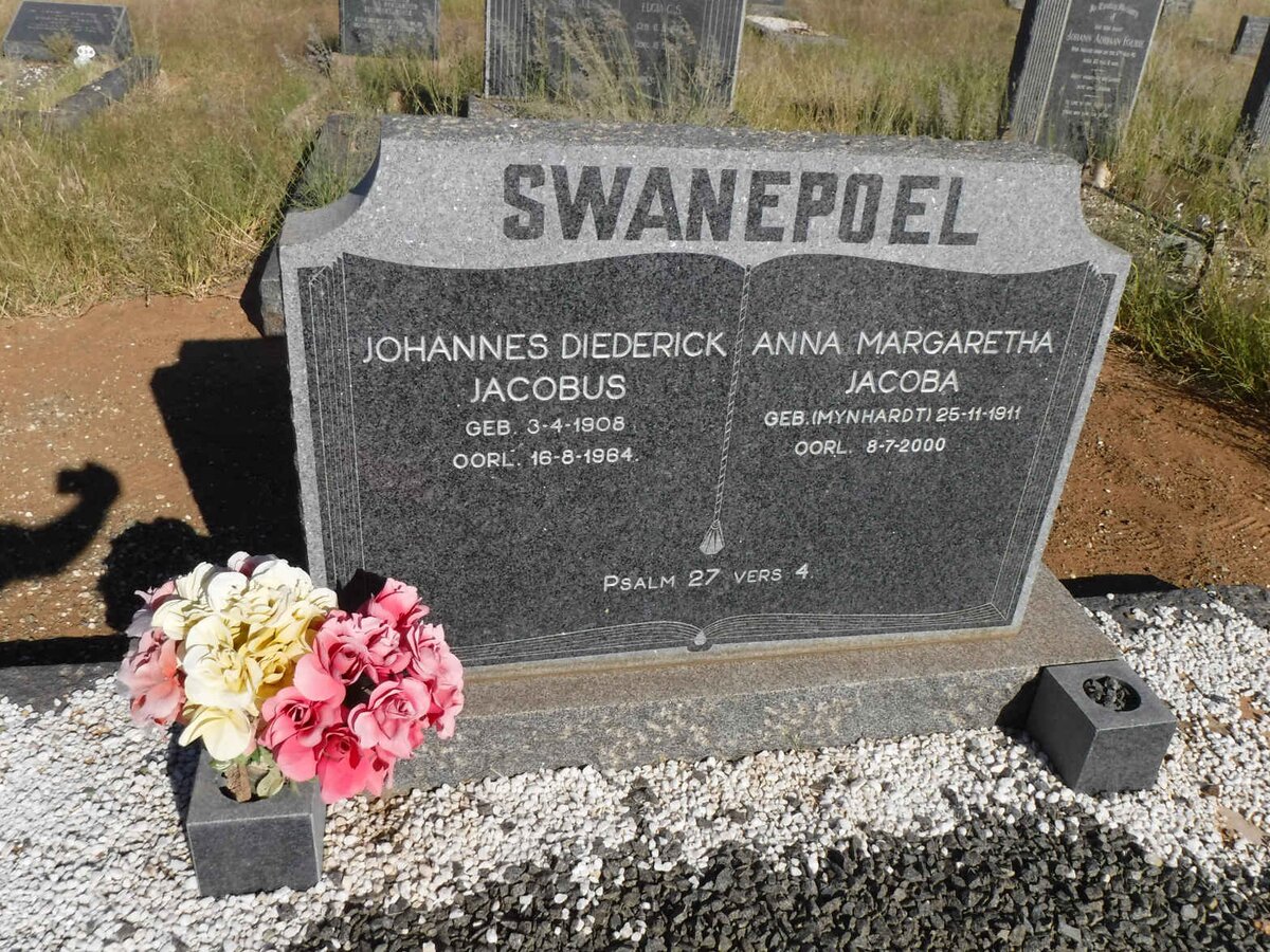 SWANEPOEL Johannes Diederick Jacobus 1908-1964 &amp; Anna Margaretha Jacoba MYNHARDT 1911-2000