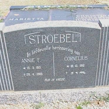 STROEBEL Cornelius 1912-1994 &amp; Annie F. 1921-1965