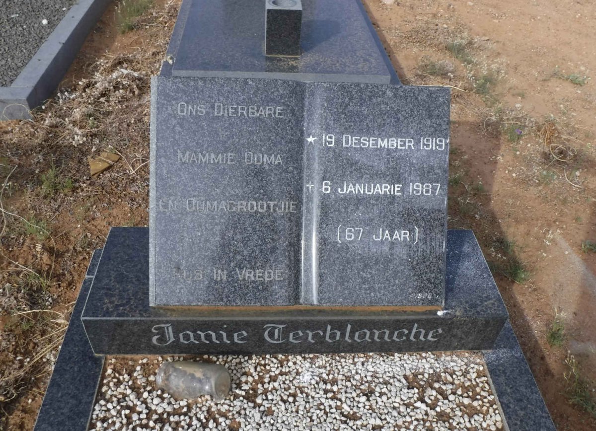 TERBLANCHE Janie 1919-1987