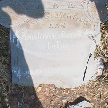 TOIT Petrus Johannes Roulof, du