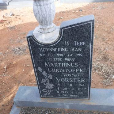 VORSTER Marthinus Christoffel 1954-1992