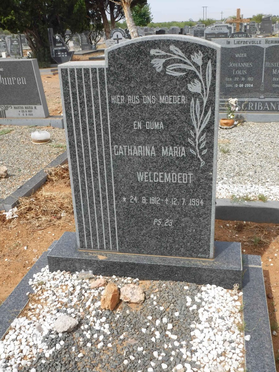 WELGEMOEDT Catharina Maria 1912-1994