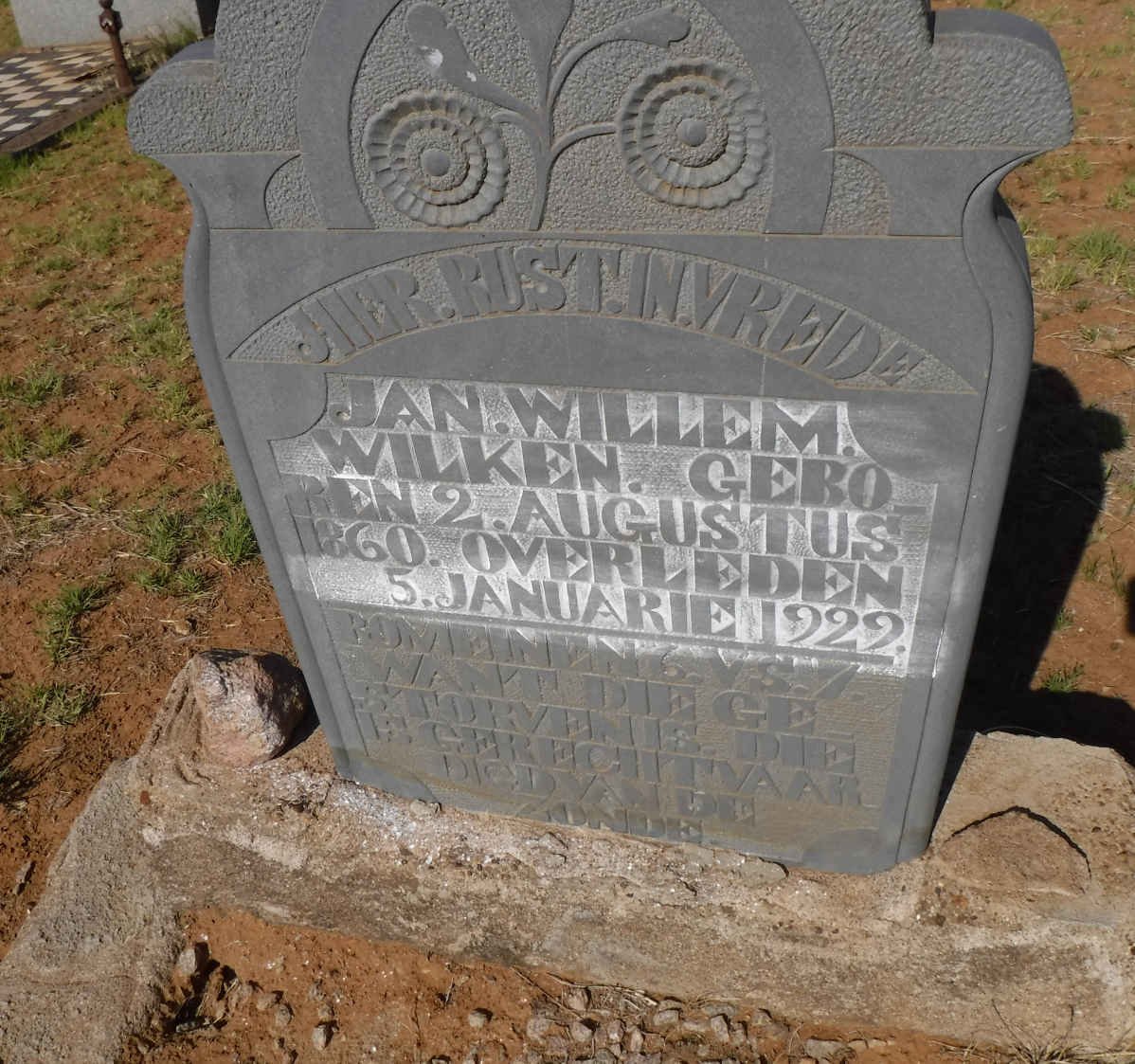 WILKEN Jan Willem 1860-1929