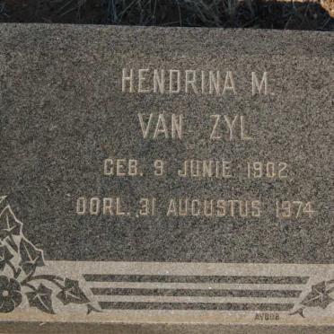 ZYL Hendrina M., van 1902-1974