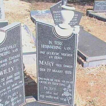 ? Willy 1926-1989 &amp; Mary GOWER 1929-