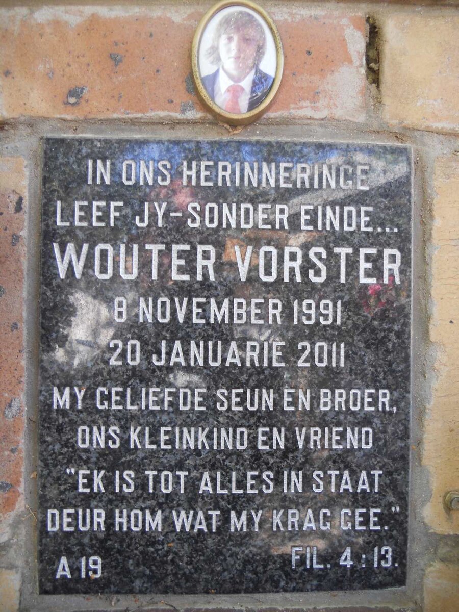 VORSTER Wouter 1991-2011