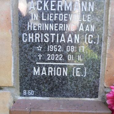 ACKERMANN C. 1952-2022 &amp; E.