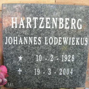 HARTZENBERG Johannes Lodewiekus 1928-2004