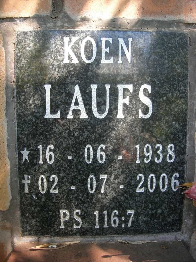 LAUFS Koen 1938-2006