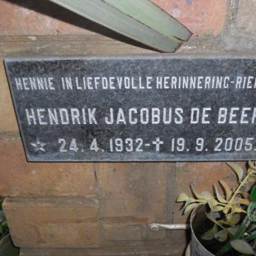 BEER Hendrik Jacobus, de 1932-2005