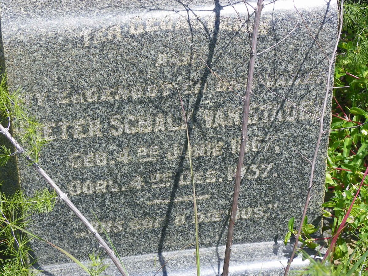 STADEN Pieter Schalk, van 1867-1937