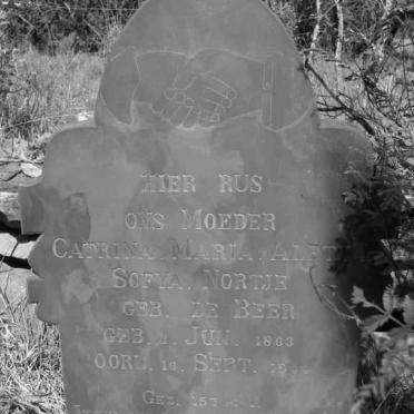 NORTJE Catrina Maria Aletta Sofya  nee DE BEER 1863-1944
