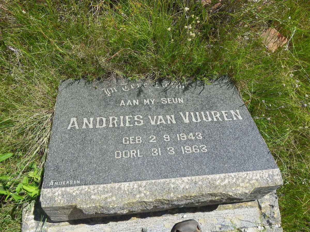 VUUREN Andries, van 1943-1963