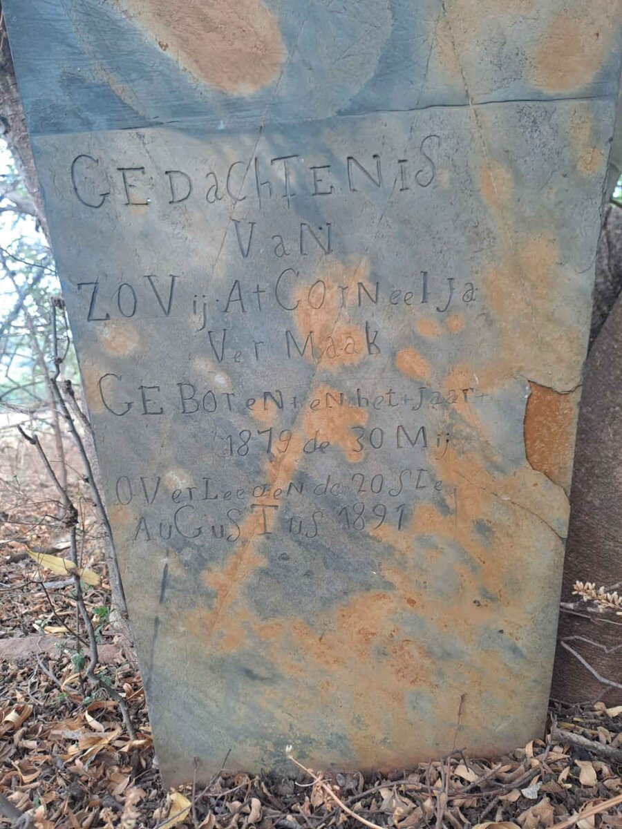 VERMAAK Zovija Corneelja 1879-1891