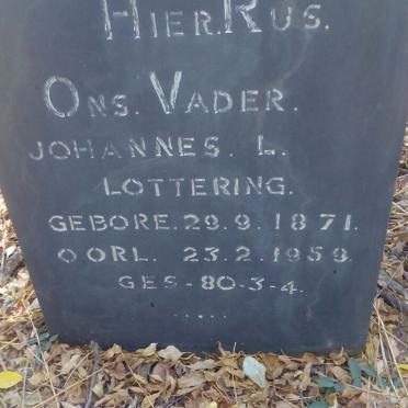 LOTTERING Johannes L. 1871-1958