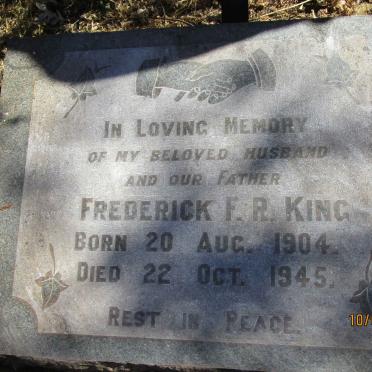 KING Frederick F.R. 1904-1945