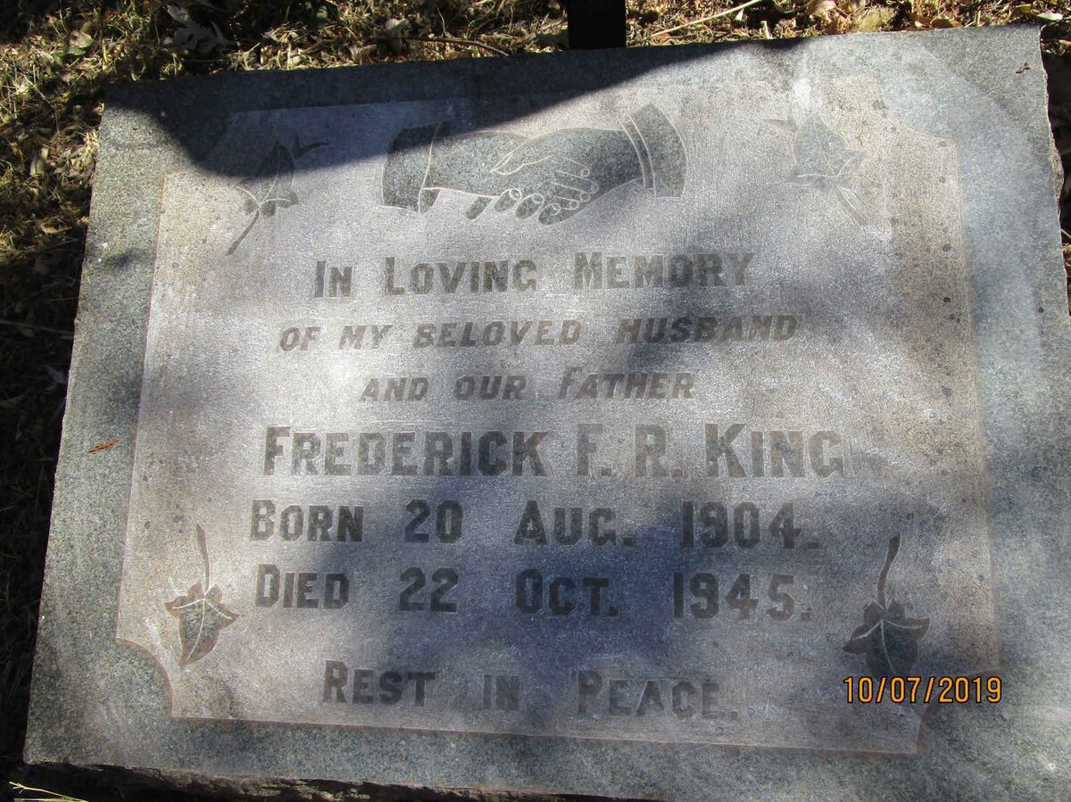 KING Frederick F.R. 1904-1945