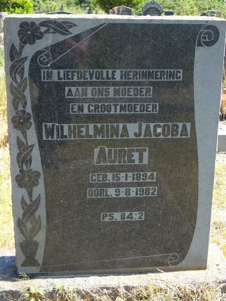 AURET Wilhelmina Jacoba 1894-1982