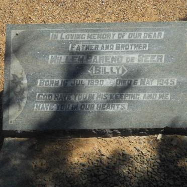 BEER Willem Barend, de 1890-1945