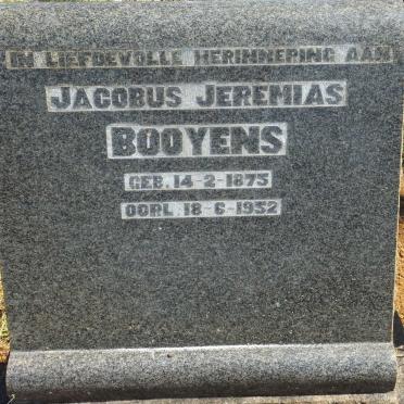 BOOYENS Jacobus Jeremias 1875-1952