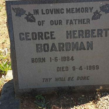 BOARDMAN George Herbert 1884-1969