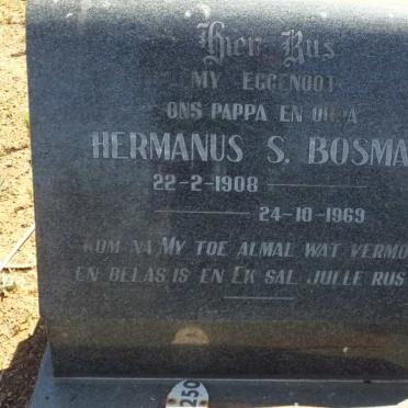 BOSMAN Hermanus S. 1908-1969