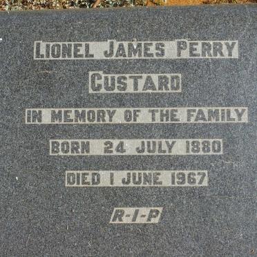 CUSTARD Lionel James Perry 1880-1967