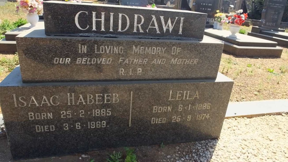 CHIDRAWI Isaac Habeeb 1885-1969 &amp; Leila 1886-1974