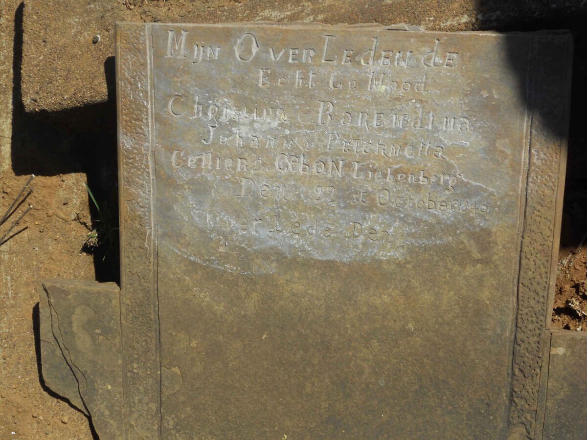 CELLIERS Christina Barendina Johanna Peternella nee LIEBENBERG 1840-1912