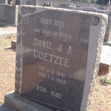 COETZEE Danie J.A. 1941-1962