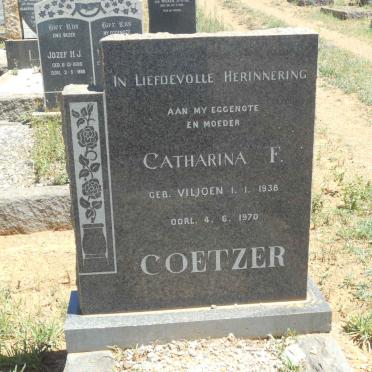 COETZER Catharina F. nee VILJOEN 1938-1970
