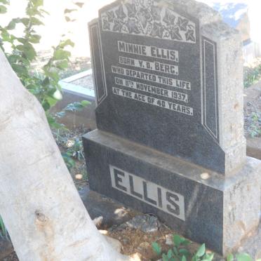 ELLIS Minnie nee v.d. BERG -1937