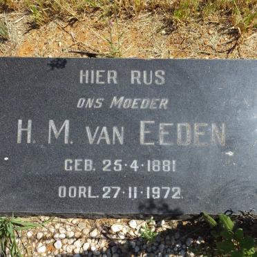EEDEN H.M., van 1881-1972