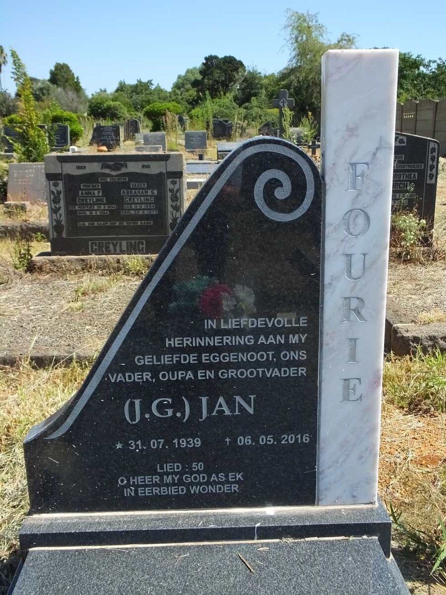 FOURIE J.G. 1939-2016