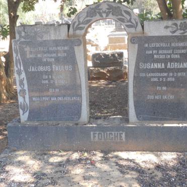 FOUCHE Jacobus Paulus 1874-1967 &amp; Susanna Adriana LABUSCHAGNE 1879-1958